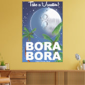 Toile Affiche de voyage Bora Bora Moon (Insitu(Salon))