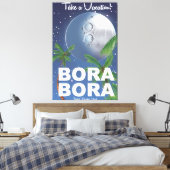 Toile Affiche de voyage Bora Bora Moon (Insitu(Chambre))