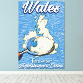 Toile Affiche de voyage britannique train Nightsleeper P (Insitu (Plancher de Bois))