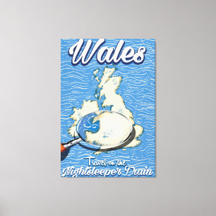 Toile Affiche de voyage britannique train Nightsleeper P