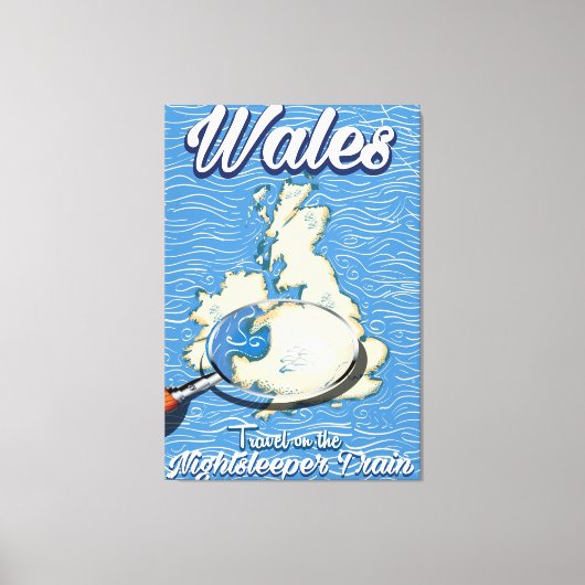 Toile Affiche de voyage britannique train Nightsleeper P (Recto)