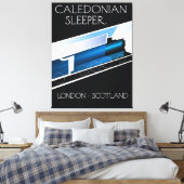 Toile Affiche de voyage Caledonian Sleeper Londres Ecoss (Insitu(Chambre))