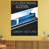 Toile Affiche de voyage Caledonian Sleeper Londres Ecoss (Insitu(Salon))