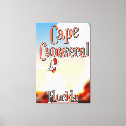 Toile affiche de voyage cap canaveral (Recto)