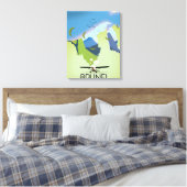 Toile Affiche de voyage carte de Brunei (Insitu(Chambre))