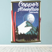 Toile Affiche de voyage Colorado Copper Mountain (Insitu (Plancher de Bois))