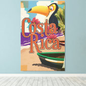 Toile Affiche de voyage costaricaine (Insitu (Plancher de Bois))