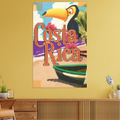 Toile Affiche de voyage costaricaine (Insitu(Salon))