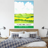 Toile Affiche de voyage dans les Yorkshire Dales. (Insitu(Chambre))