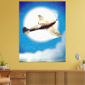 Toile affiche de voyage d'avion Spitfire (Insitu(Salon))
