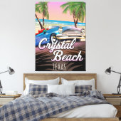 Toile affiche de voyage de Crystal Beach Texas (Insitu(Chambre))