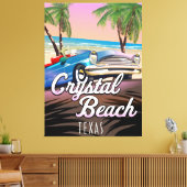 Toile affiche de voyage de Crystal Beach Texas (Insitu(Salon))