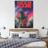 Toile Affiche de voyage de dessin animé de la Russie sov (Insitu(Chambre))