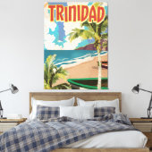 Toile Affiche de voyage de dessin animé de Trinidad (Insitu(Chambre))