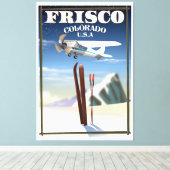 Toile Affiche de voyage de Frisco Colorado USA (Insitu (Plancher de Bois))