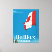 Toile Affiche de voyage de Halifax Canada (Recto)