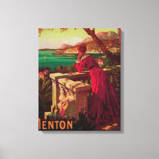 Toile Affiche de voyage de la Côte d'Azur # 2 (Recto)