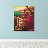 Toile Affiche de voyage de la Côte d'Azur # 2 (Insitu (Plancher de Bois))