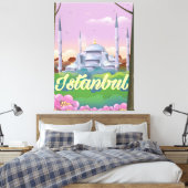 Toile Affiche de voyage de la mosquée bleue d'Istanbul (Insitu(Chambre))