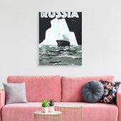 Toile Affiche de voyage de l'Arctique de la Russie sovié (Insitu(Salon))