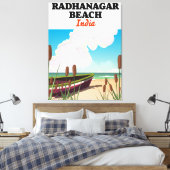 Toile Affiche de voyage de Radhanagar Beach Inde (Insitu(Chambre))
