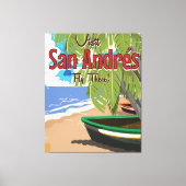 Toile Affiche de voyage de San Andrés (Recto)