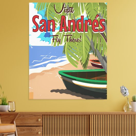 Toile Affiche de voyage de San Andrés (Insitu(Salon))