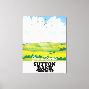 Toile Affiche de voyage de Sutton Bank yorkshire