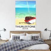 Toile Affiche de voyage de Thurlestone South Devon (Insitu(Chambre))
