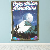 Toile Affiche de voyage des Carpates (Insitu (Plancher de Bois))