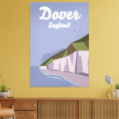 Toile Affiche de voyage des Falaises blanches de Douvres (Insitu(Salon))