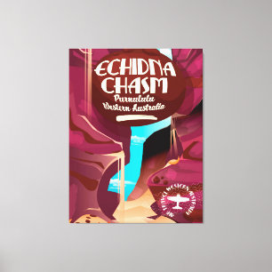 Toile Affiche de voyage dessin animé Echidna Chasm