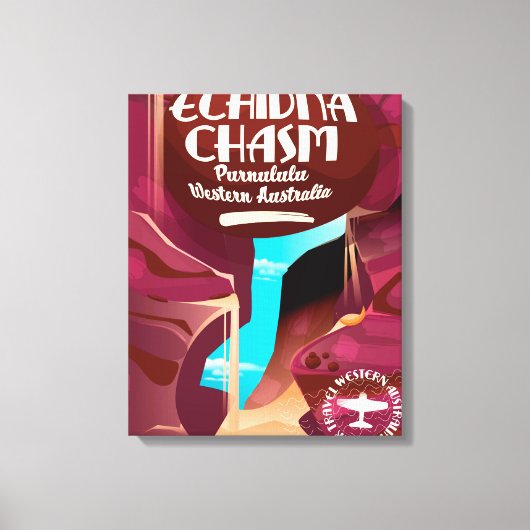 Toile Affiche de voyage dessin animé Echidna Chasm (Recto)