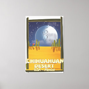 Toile Affiche de voyage du Chihuahuan Desert