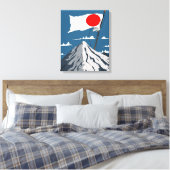 Toile Affiche de voyage du drapeau japonais (Insitu(Chambre))