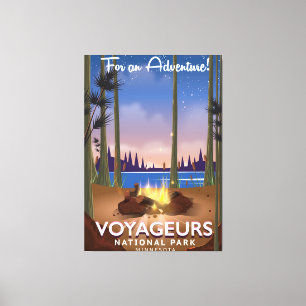 Toile Affiche de voyage du Minnesota de parc national de