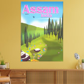 Toile Affiche de voyage en Assam Inde impression. (Insitu(Salon))