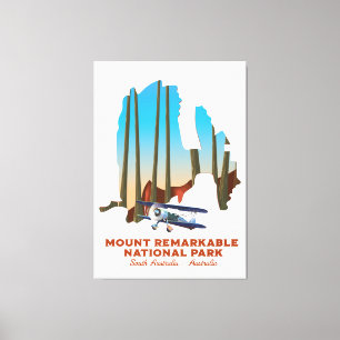 Toile Affiche de voyage en Australie du Sud Mont Remarka