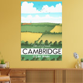 Toile Affiche de voyage en train à Cambridge (Insitu(Salon))