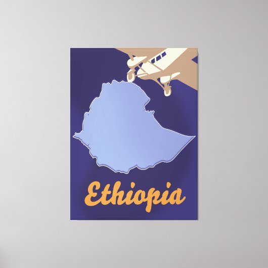 Toile Affiche de voyage Éthiopie (Recto)