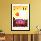 Toile Affiche de voyage future de la NASA - Se détendre (Insitu(Salon))