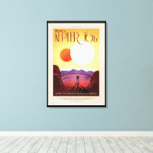 Toile Affiche de voyage future de la NASA - Se détendre (Insitu (Plancher de Bois))