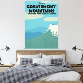Toile Affiche de voyage Great Smoky Mountains. (Insitu(Chambre))