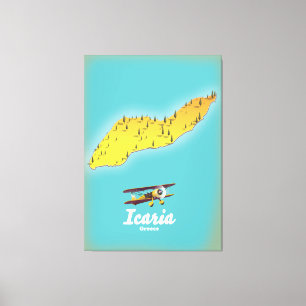 Toile Affiche de voyage Icasia Greece.
