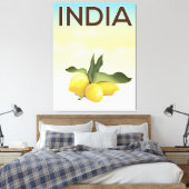 Toile Affiche de voyage India Lemon (Insitu(Chambre))