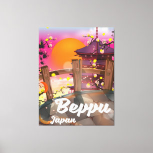 Toile Affiche de voyage japonaise Beppu