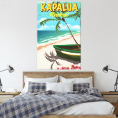 Toile Affiche de voyage Kapalua Hawaii (Insitu(Chambre))