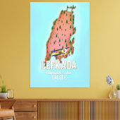 Toile affiche de voyage Lefkada Greece. (Insitu(Salon))