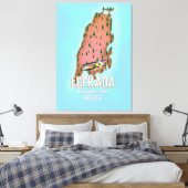 Toile affiche de voyage Lefkada Greece. (Insitu(Chambre))