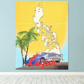 Toile Affiche de voyage Luzon Philippines (Insitu (Plancher de Bois))